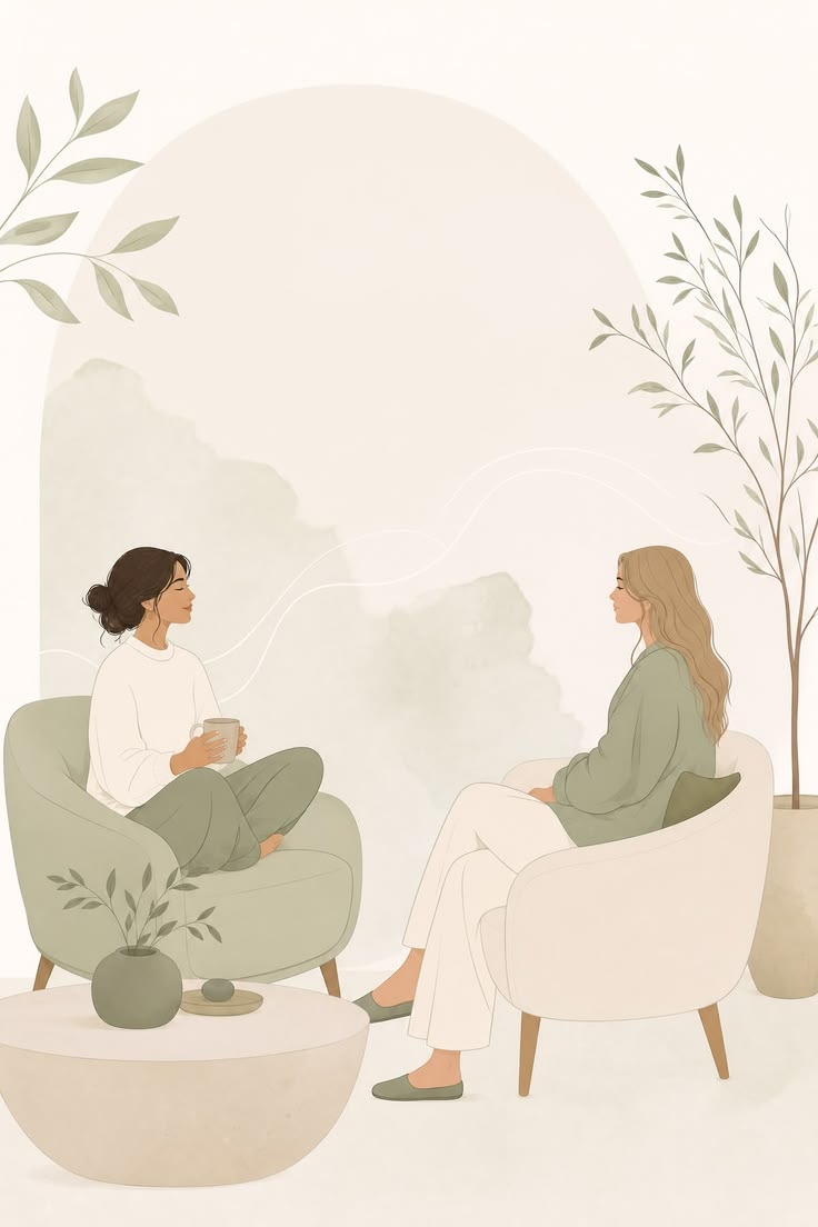 Counsellor supporting a client